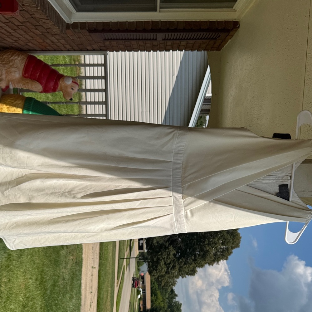 Sunday in Brooklyn Cream Sleeveless Midi Dress